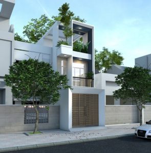 mẫu thiết kế nhà phố 3 tầng với kích thước 4mx18m