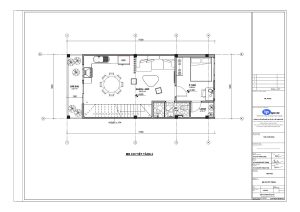 Bản vẽ nhà phố 4 tầng 55m2