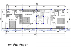 bản vẽ thiết kế phòng trọ