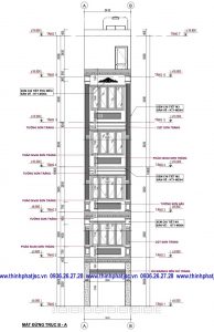 thiết kế nhà phố 42.5m2 mặt tiền 3.4m