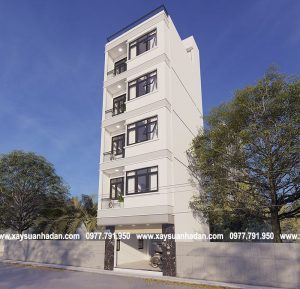 bản vẽ nhà phố 40m2