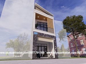 thiết kế nhà phố 2 tầng 60m25thiết kế nhà phố 2 tầng 60m2