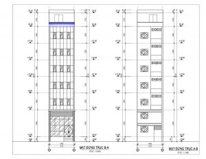 Mẫu nhà phố hiện đại 6 tầng có hầm mặt tiền 5m