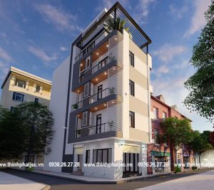 mẫu thiết kế mặt tiền nhà phố 5m