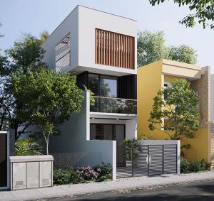 Mẫu nhà 3 tầng đẹp hiện đại