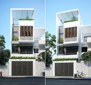 mẫu nhà 5x20m hiện đại 3 tầng