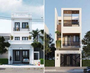 mẫu nhà ống 3 tầng đẹp mặt tiền 5m