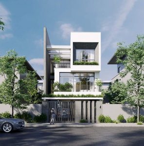 thiết kế nhà 3 tầng mặt tiền 6m