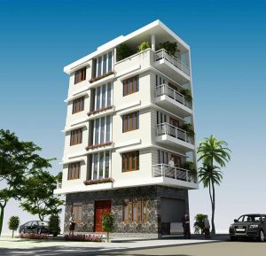 Nhà 2 mặt tiền 5 tầng 50m2