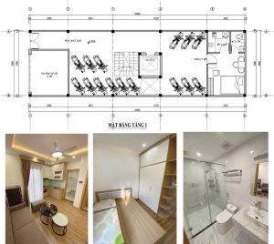 thiết kế chung cư mini 110m2
