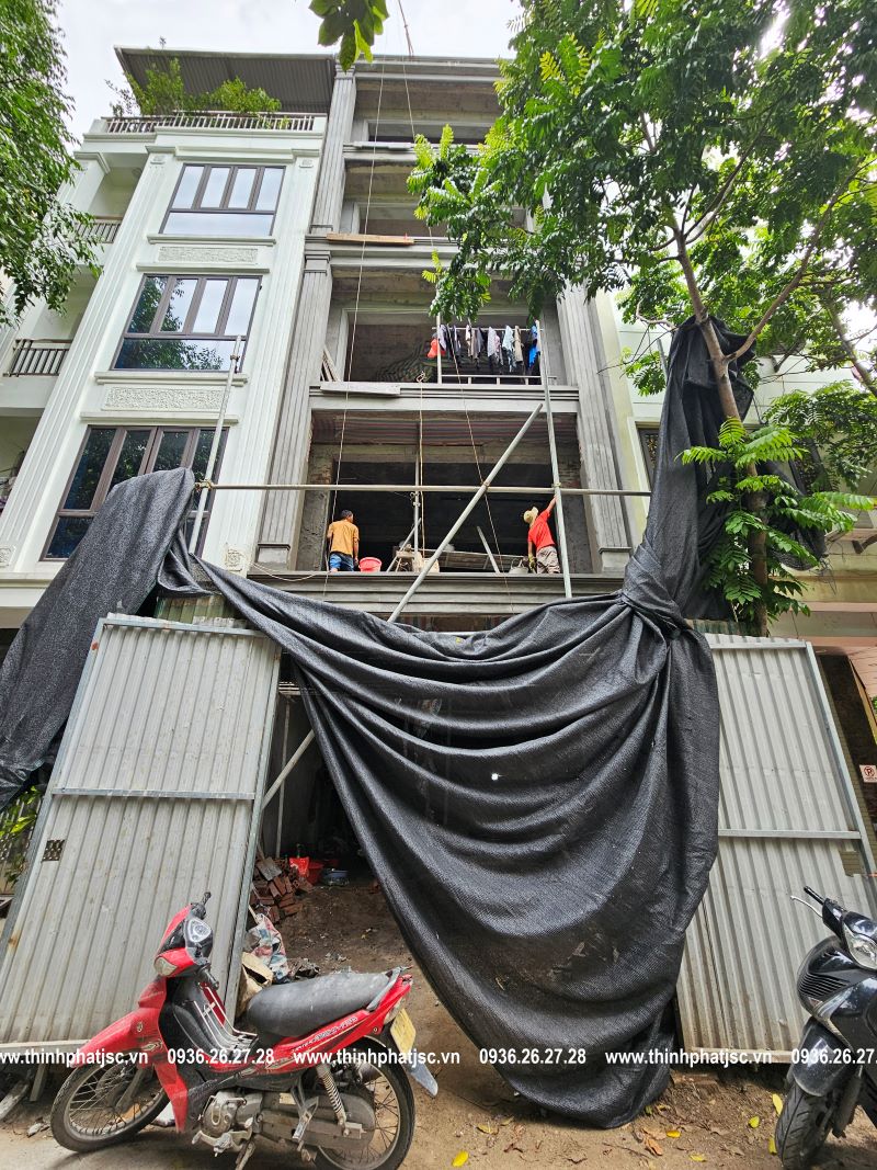 xây nhà trọn gói tại văn phú, hà đông năm 2024-phần thô