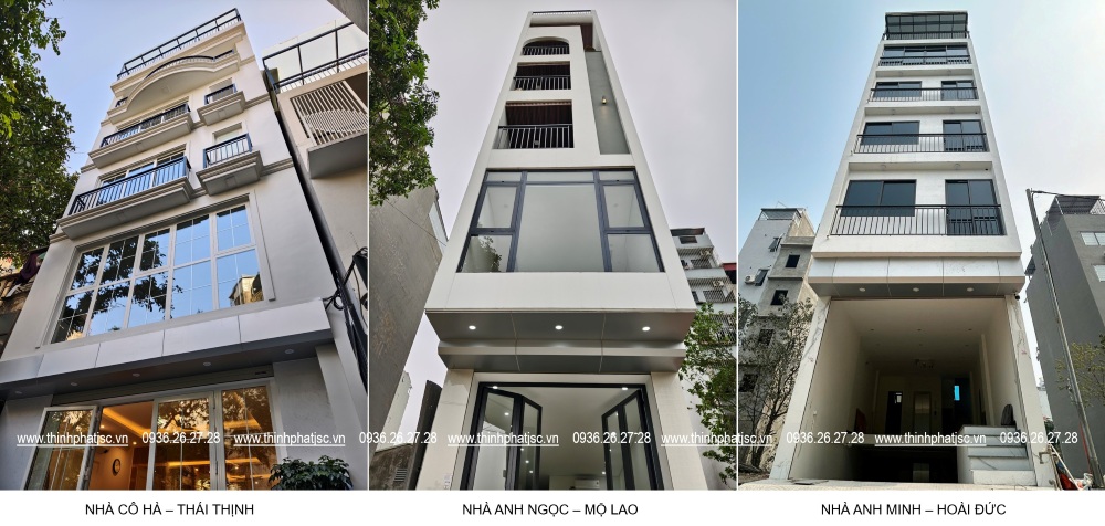 ảnh công trình xây nhà trọn gói 2024-2025