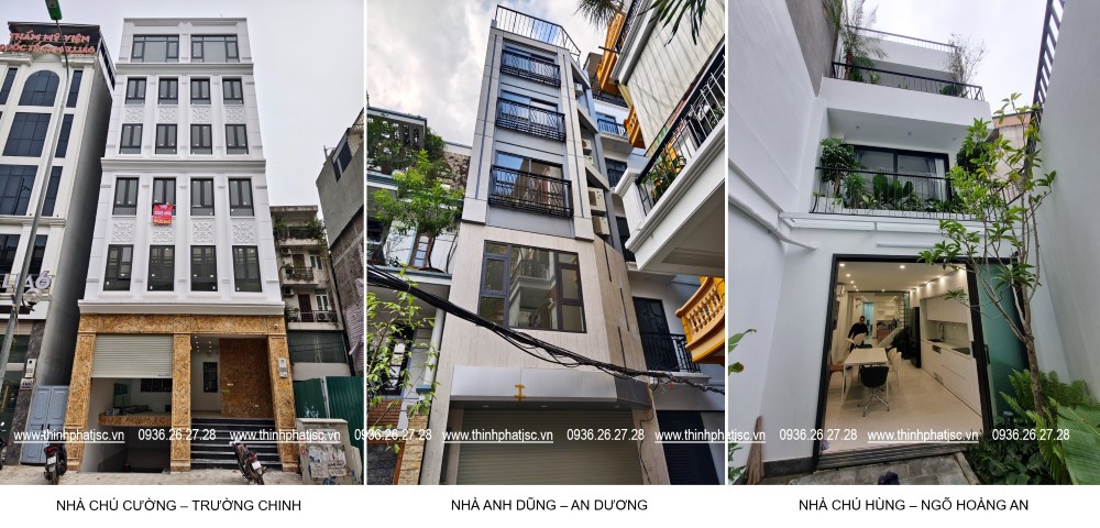 ảnh công trình xây nhà trọn gói 2024-2025
