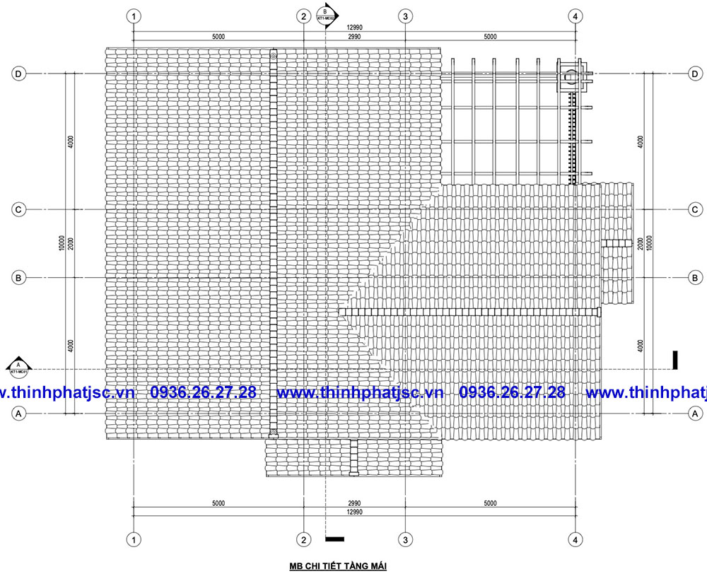 thiết kế biệt thự 3 tầng 150m2