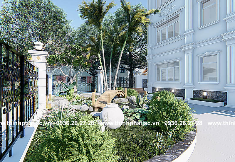 thiết kế biệt thự 3 tầng 150m2