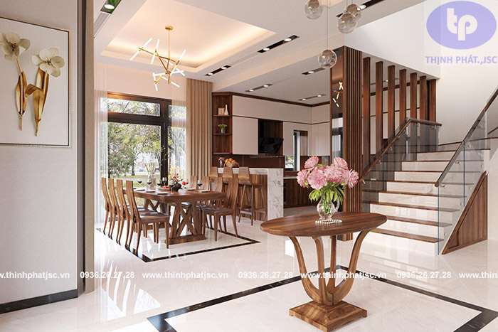 thiết kế nội thất phòng khách biệt thự