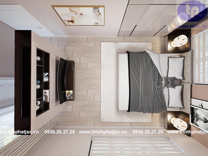 thiết kế nội thất phòng ngủ biệt thự