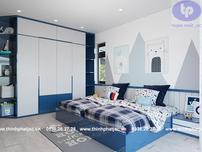 thiết kế nội thất phòng ngủ biệt thự