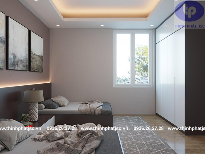 thiết kế nội thất phòng ngủ biệt thự