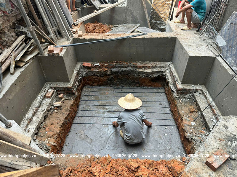 thi công phần thô công trình Xuân Đỉnh, Bắc Từ Liêm