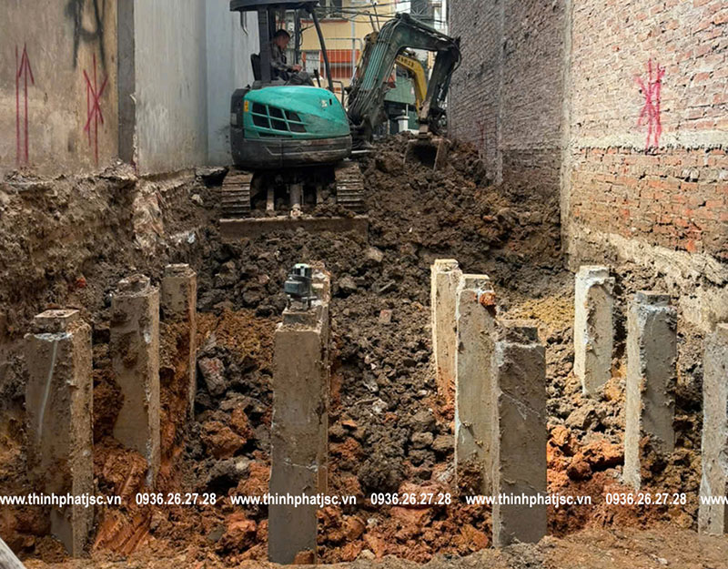 thi công phần thô công trình Xuân Đỉnh, Bắc Từ Liêm